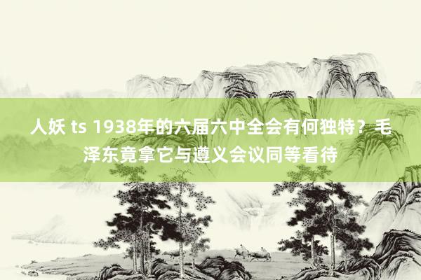 人妖 ts 1938年的六届六中全会有何独特？毛泽东竟拿它与遵义会议同等看待