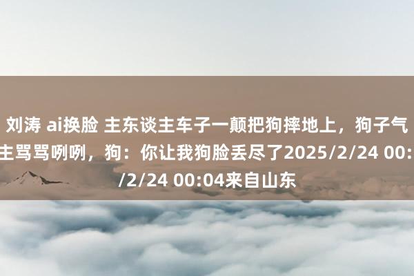 刘涛 ai换脸 主东谈主车子一颠把狗摔地上，狗子气的冲主东谈主骂骂咧咧，狗：你让我狗脸丢尽了2025/2/24 00:04来自山东